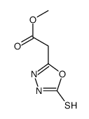 methyl 2-(2-sulfanylidene-3H-1,3,4-oxadiazol-5-yl)acetate Structure