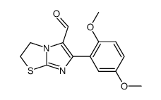 6-(2,5-Dimethoxy-phenyl)-2,3-dihydro-imidazo[2,1-b]thiazole-5-carbaldehyde结构式