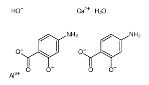 aluminum,calcium,4-amino-2-oxidobenzoate,hydroxide,hydrate Structure