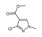 1H-PYRAZOLE-4-CARBOXYLICACID, 3-CHLORO-1-METHYL-, METHYL ESTER Structure