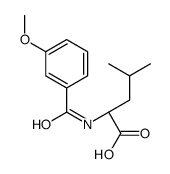 (2S)-2-[(3-methoxybenzoyl)amino]-4-methylpentanoic acid Structure