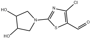4-Chloro-2-(3,4-dihydroxypyrrolidin-1-yl)thiazole-5-carbaldehyde picture
