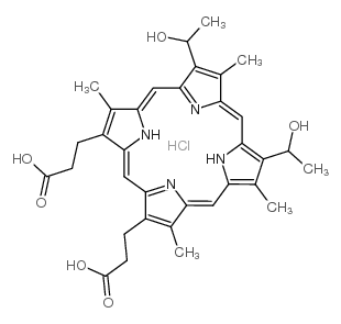 HEMATOPORPHYRIN HYDROCHLORIDE structure