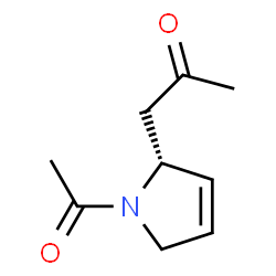 1H-Pyrrole, 1-acetyl-2,5-dihydro-2-(2-oxopropyl)-, (R)- (9CI) Structure