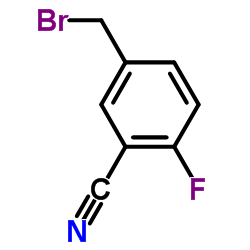 5-(Bromomethyl)-2-fluorobenzonitrile structure