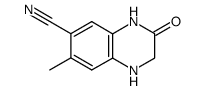 6-Quinoxalinecarbonitrile,1,2,3,4-tetrahydro-7-methyl-3-oxo-(9CI) Structure