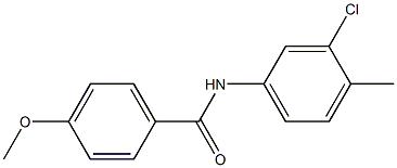 N-(3-氯-4-甲基苯基)-4-甲氧基苯甲酰胺结构式