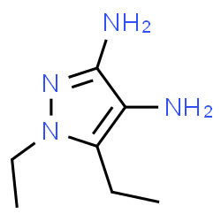 1H-Pyrazole-3,4-diamine,1,5-diethyl-结构式