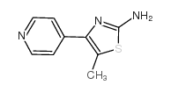 5-METHYL-4-PYRIDIN-4-YL-THIAZOL-2-YLAMINE structure