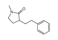 1-methyl-3-(2-phenylethyl)pyrrolidin-2-one结构式