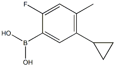 2-Fluoro-4-methyl-5-cyclopropylphenylboronic acid Structure