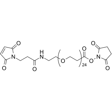 Mal-PEG24-NHS ester结构式