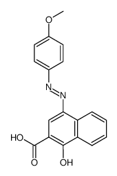 1-Hydroxy-4-(4-methoxyphenylazo)-2-naphthoic acid structure