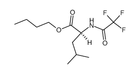 N-(Trifluoroacetyl)-L-leucine butyl ester Structure