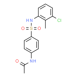 N-(4-{[(3-chloro-2-methylphenyl)amino]sulfonyl}phenyl)acetamide Structure