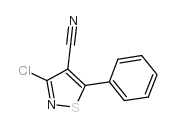 3-氯-5-苯基异噻唑-4-甲腈结构式