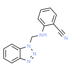 2-[(1H-1,2,3-BENZOTRIAZOL-1-YLMETHYL)AMINO]BENZENECARBONITRILE结构式