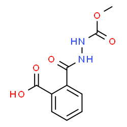 2-{[2-(Methoxycarbonyl)hydrazino]carbonyl}benzoic acid structure