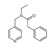 N-ethyl-2-phenyl-N-(pyridin-4-ylmethyl)acetamide结构式