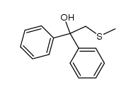 2-methylthiomethyl-1,1-diphenylethanol Structure