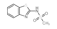 Methanesulfonamide, N-2-benzothiazolyl-结构式