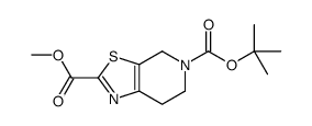 2-Methyl 5-(2-methyl-2-propanyl) 6,7-dihydro[1,3]thiazolo[5,4-c]p yridine-2,5(4H)-dicarboxylate Structure