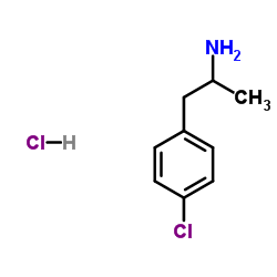 (-)-p-Chloroamphetamine hydrochloride Structure