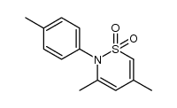 2,4-Dimethyl-N-(4-methyl-phenyl)-buta-1,3-dien-1,4-sultam结构式