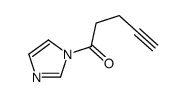 1-imidazol-1-ylpent-4-yn-1-one Structure