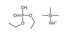 diethyl hydrogen phosphate,trimethylsilylazanide Structure