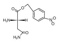 L-asparagine p-nitrobenzyl ester Structure