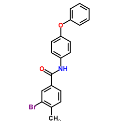 3-Bromo-4-methyl-N-(4-phenoxyphenyl)benzamide Structure