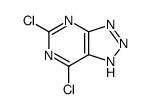 5,7-dichloro-1H-[1,2,3]triazolo[4,5-d]pyrimidine Structure