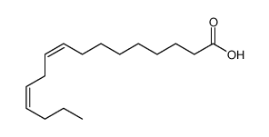 (9Z,12Z)-hexadecadienoic acid Structure