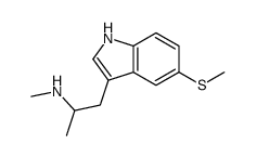 N-methyl-1-(5-methylsulfanyl-1H-indol-3-yl)propan-2-amine Structure