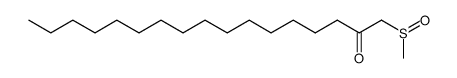 1-methanesulfinyl-heptadecan-2-one结构式