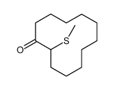 2-methylsulfanylcyclododecan-1-one Structure