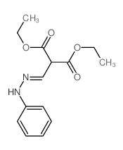 Propanedioicacid, 2-[(2-phenylhydrazinylidene)methyl]-, 1,3-diethyl ester Structure