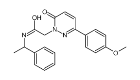 N-(α-Methylbenzyl)-6-oxo-3-(p-tolyl)-1(6H)-pyridazineacetamide structure