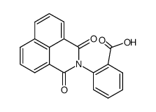 2-(1,3-dioxo-1H,3H-benzo[de]isoquinolin-2-yl)benzoic acid结构式