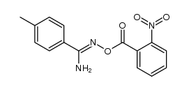 4-methyl-N-(2-nitro-benzoyloxy)-benzamidine Structure