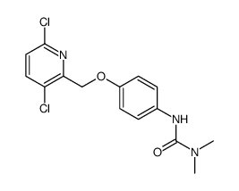 3-[4-[(3,6-dichloropyridin-2-yl)methoxy]phenyl]-1,1-dimethylurea Structure