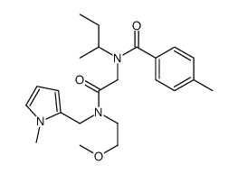 N-butan-2-yl-N-[2-[2-methoxyethyl-[(1-methylpyrrol-2-yl)methyl]amino]-2-oxoethyl]-4-methylbenzamide Structure