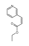 3-(3'-pyridinyl)-(Z)-propenoic acid ethyl ester结构式