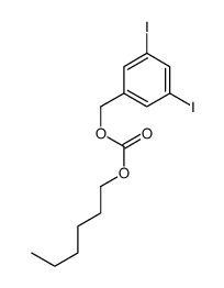 Carbonic acid hexyl 3,5-diiodobenzyl ester Structure