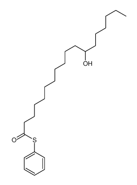 S-phenyl 12-hydroxyoctadecanethioate结构式