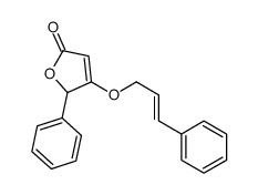 2-phenyl-3-(3-phenylprop-2-enoxy)-2H-furan-5-one Structure