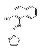 1-(2-thiazolylazo)-2-naphthalenol结构式