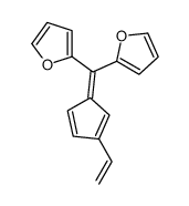 2-[(3-ethenylcyclopenta-2,4-dien-1-ylidene)-(furan-2-yl)methyl]furan Structure