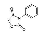 2-oxo-3-phenyloxathiazolidin-4-one结构式